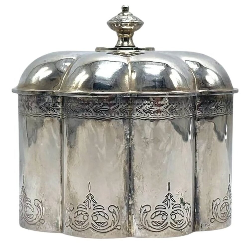 Godinger Silver-Plated Ornate Decorative Box With Red Velvet Lining